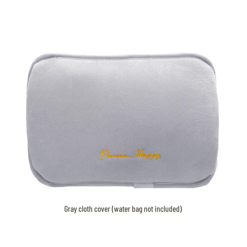 Rechargeable Explosion-Proof Plush Hot Water Bottle Hand Warmer with Auto Shut-Off for Stomach Warmth
