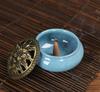 Ceramic Incense Burners Portable Porcelain Censer Buddhism Incense Holder Home Tea House Yoga Studio 20pcs Incense Gift