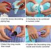 Icing Piping Bag Nozzle Converter 3 Hole 3 Color Cream Coupler Cake Decor Tool