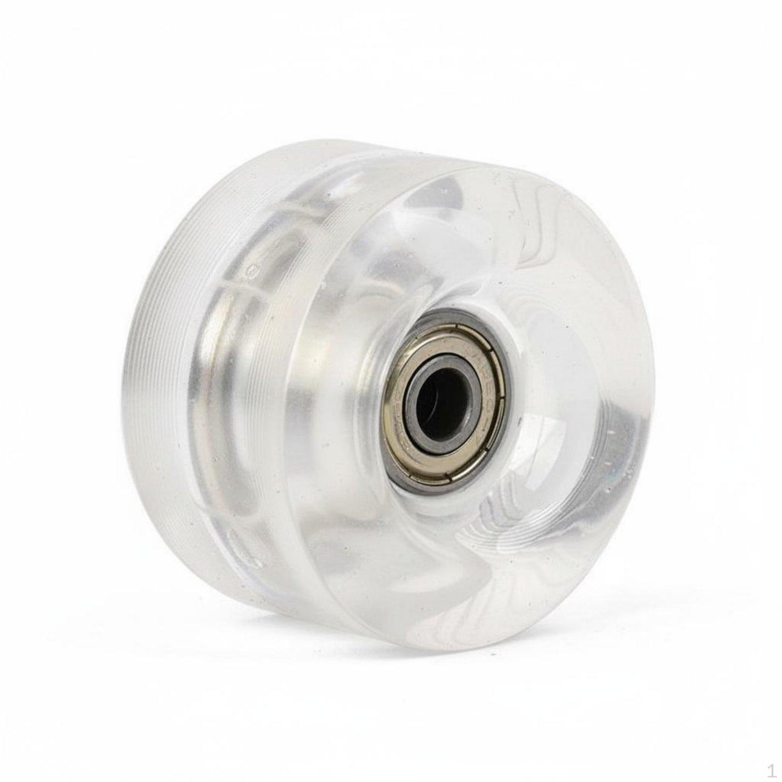 4 Pieces Light up Roller Skate Wheels WearResistant PU LED Wheel Polyurethane Skating