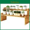 Stand Bamboo Table Top Plant Desktop Flower Shelf Rack For Indoor Outdoor Home Patio Lawn Garden