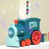 Kids Automatic Laying Domino Train Electric Car Dominoes Set Brick Blocks Kits Games Educational Toys Children Diy Toy Boys Gift