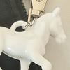 1/4Pcs Keychain Pendant Mini Horse Design Christmas Ornament with Hanging Loop DIY Jewelry Accessories