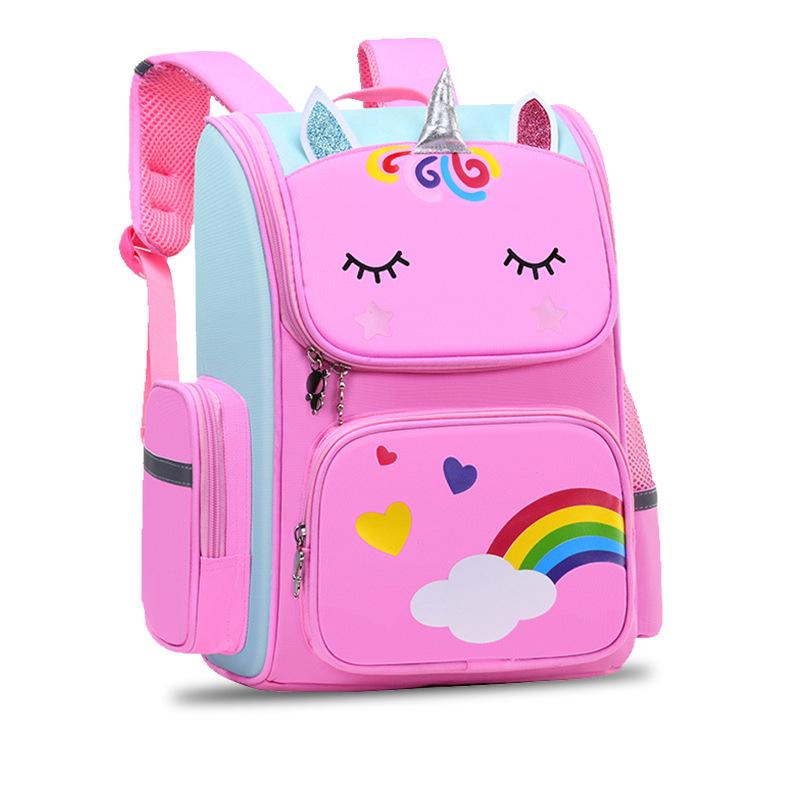 Einhorn Grundschule Cartoon Schultasche Klasse 1-3-6 Weltraum Kinder Schultasche Kindergarten Rucksack
