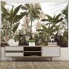 Tropical Plants and Architecture Tapestry Wall Hanging Psychedelic Witchcraft Mystery Bedroom Living Room Home Decor
