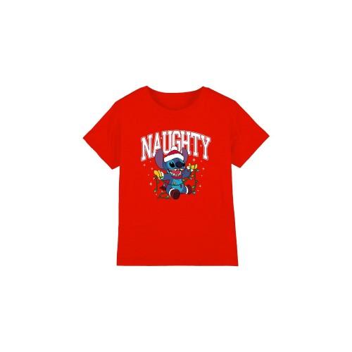 Lilo & Stitch Childrens/Kids Naughty Stitch Christmas Lights T-Shirt