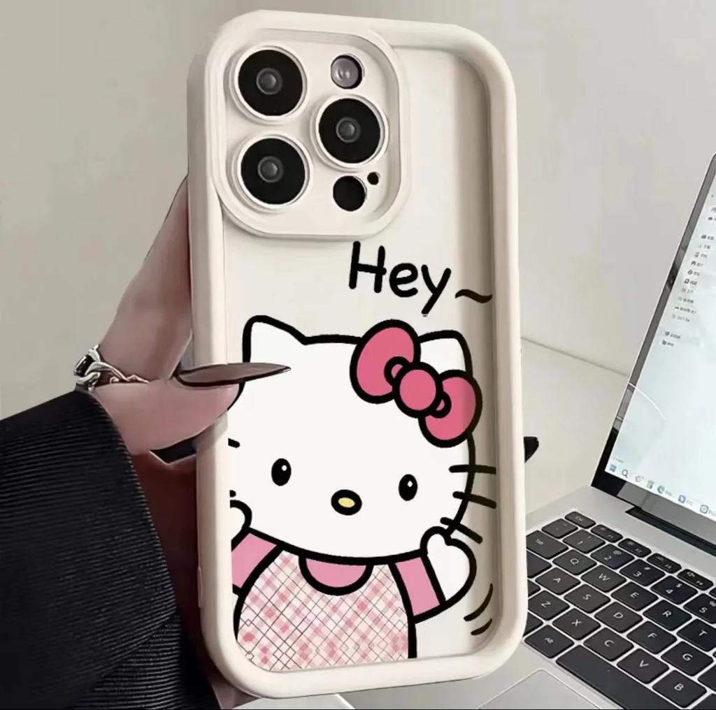 Sanrio Hello Kitty Phone Case For IPhone 16 15 14 13 12 11 Pro Max Mini XR XS X 7 8 Plus Soft TPU Back Cover