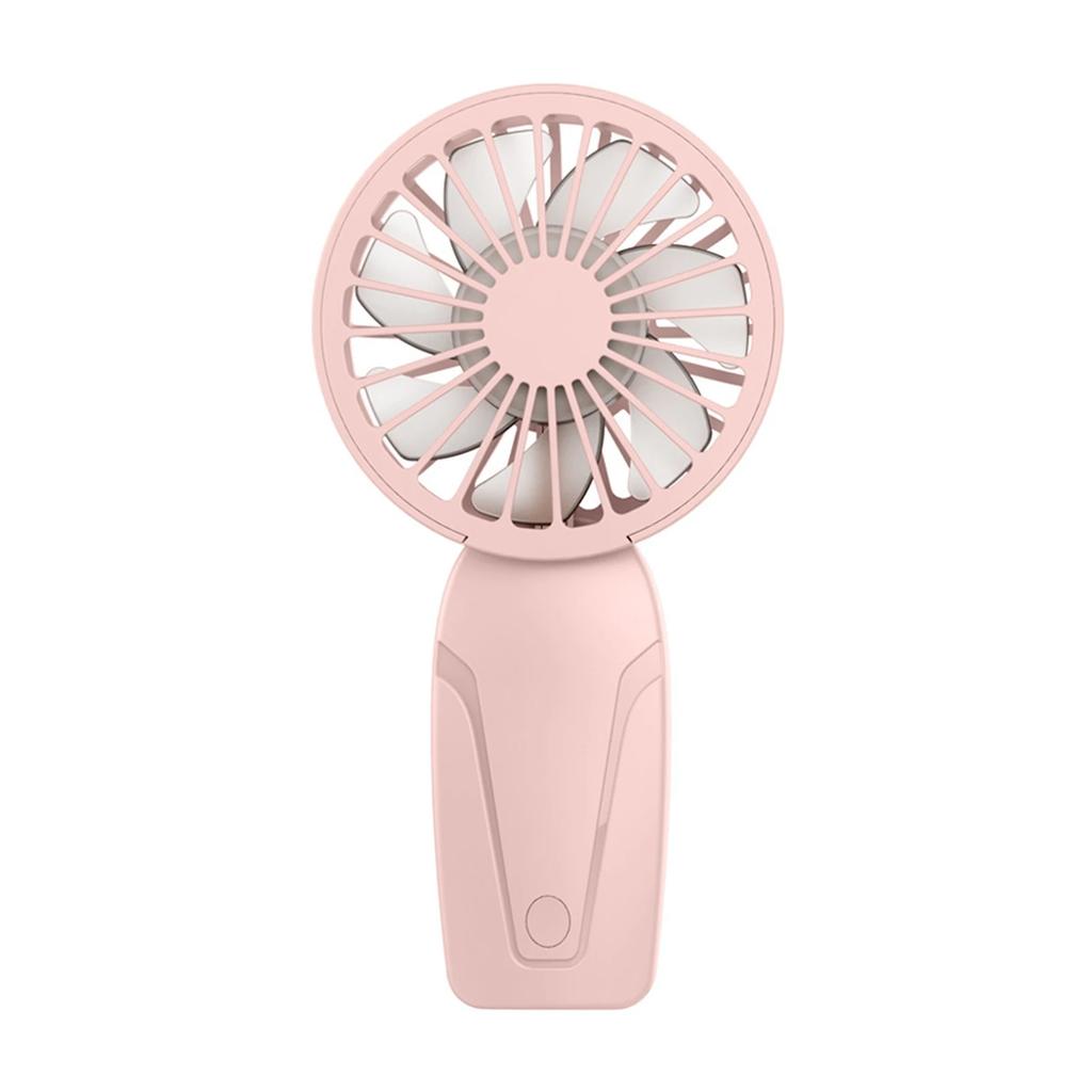 Summer Handheld Small Fan ABS Lightweight Cute Appearance USB Rechargeable Fan For On Go Cooling Portable Mini Pocket Fan