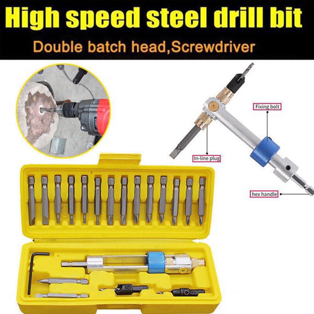 20Pcs Metal Flip Construction Engineering HSS Power Drive Tool Drill