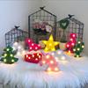 Korean Hot Selling LED Flamingo & Cactus Tabletop Night Light for Christmas Decoration