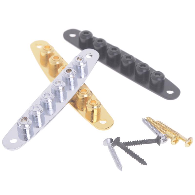 1 Stück Gitarrenbrücke String Thru Body Ferrule Buchse Platte Gitarrenzubehör