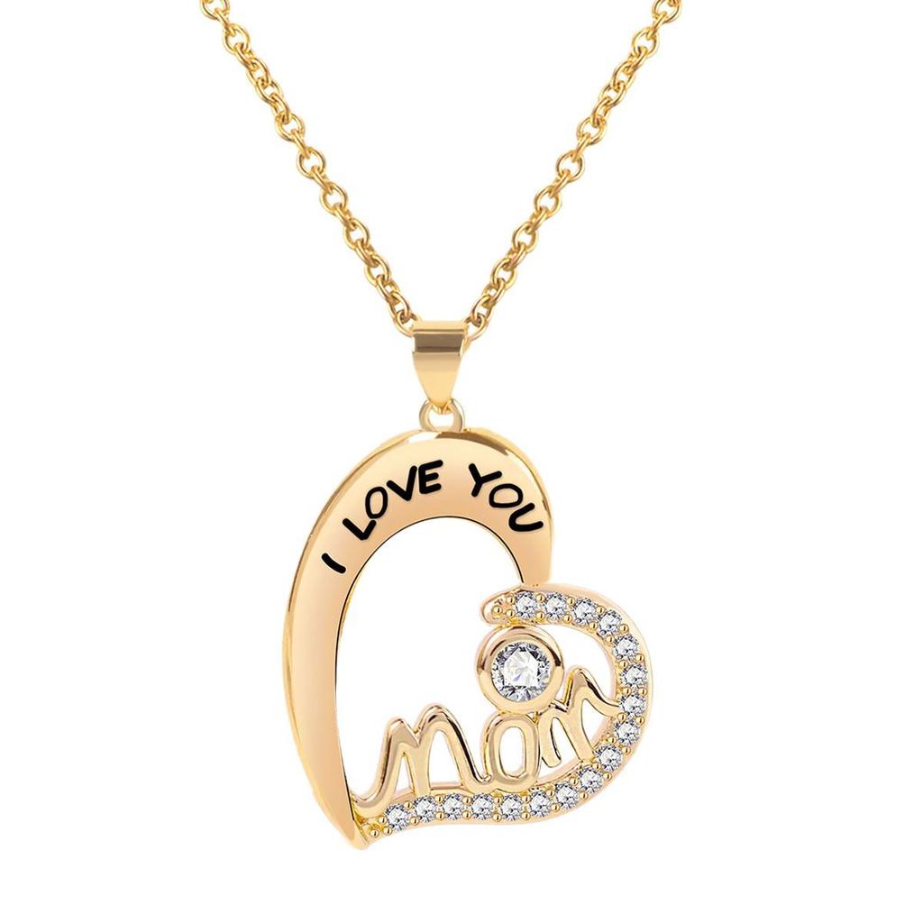 Design freshwater copper zircon jewelry simple love heart pendant necklace