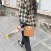 Dongdaemun Retro Minimalist Plaid Wide Sleeve Shirt for Women - Spring/Autumn 2025