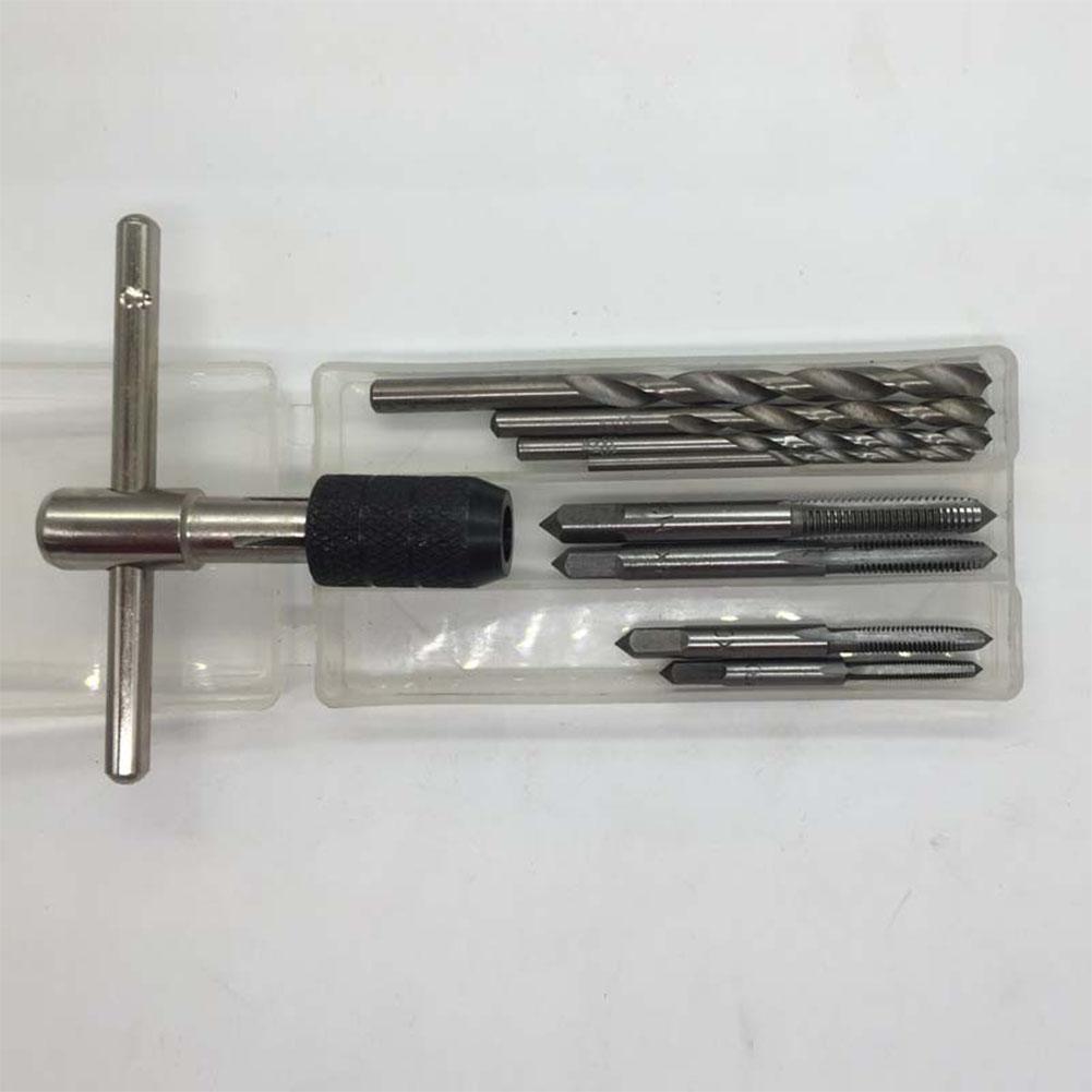 9PCS Exquisite Screw Tap Drill Bit Practical Tools Set