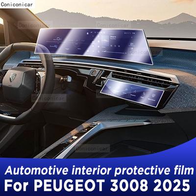 For PEUGEOT 3008 2025 Panel Dashboard Navigation Automotive Interior Protective Film TPU Anti-Scratch Accessories