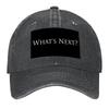 West Wing What's Next In Black Baseball Cap Male Hat Hats for Unisex Derby Hat Fishing Hat Hats Man Women's