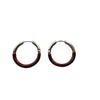 Classic Ring Ear Buckle Earrings Advanced Simple Color Splicing Atmospheric Light Luxury Niche Design Exquisite Temperament Earrings