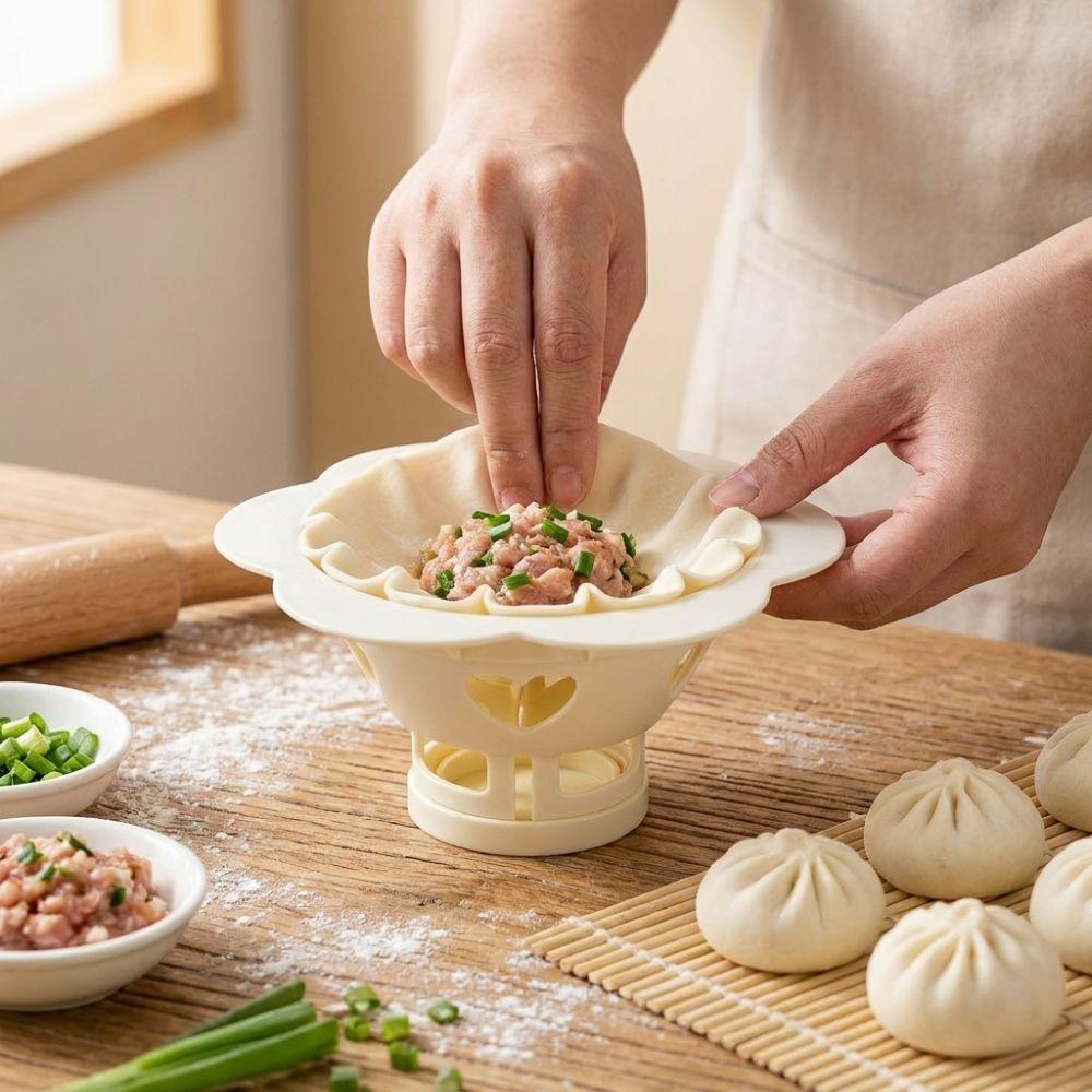 Heart Hollow Baozi Maker Mold Plastic Dumpling Machine DIY Pastry Press  Breakfast Bun Making