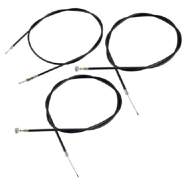 3Pcs/Set Motorcycle Clutch/Brake/Throttle Cable Kit Durable Steel Wire Universal