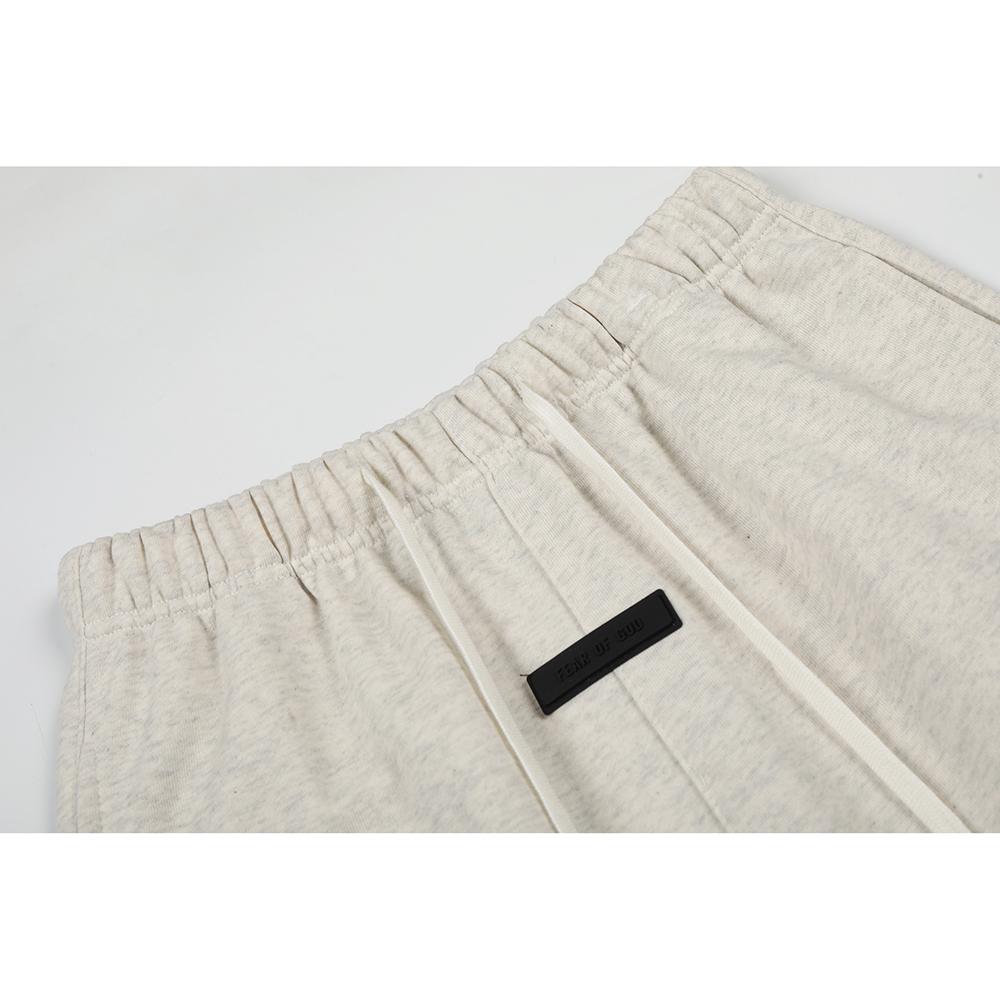 Fear of God Essentials Roter Buchstabenaufdruck Schweißshorts Unisex Locker Baumwolle Kordelzug Elastische Taille Lässige Sportshorts
