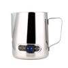 350ml/600ml Stainless Steel Milk Frothing Pitcher with Temperature Display Coffee Frother Pitcher Jug for Latte Art Barista Tool