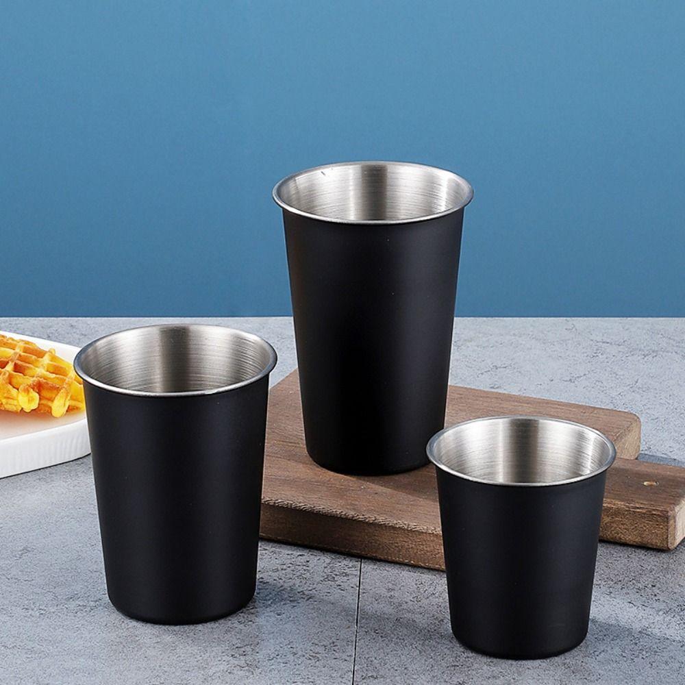 Wide Mouth Stainless Steel Cup 400/500ML Drinking Cup Wine Cup Beer Cup  Restaurant
