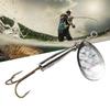 360 Degree Rotating Metal Sequin Bait Fishing Lure Hook Spinner Spoon Lures