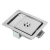 Toolbox Latch Stainless Steel Flush Mount Tool Box Latch Paddle Lock with 2 Keys for RVs Trucks
