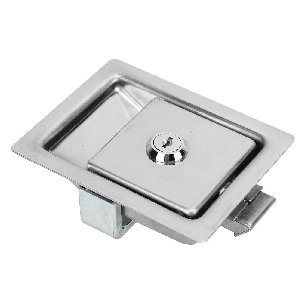 Toolbox Latch Stainless Steel Flush Mount Tool Box Latch Paddle Lock with 2 Keys for RVs Trucks