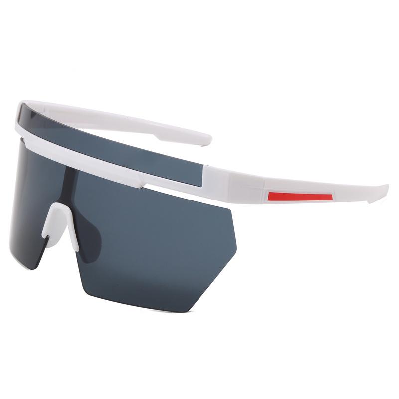 Personalized Oversized Futuristic Sunglasses with UV Protection for Men & Women - Trendy European-American High-End Style