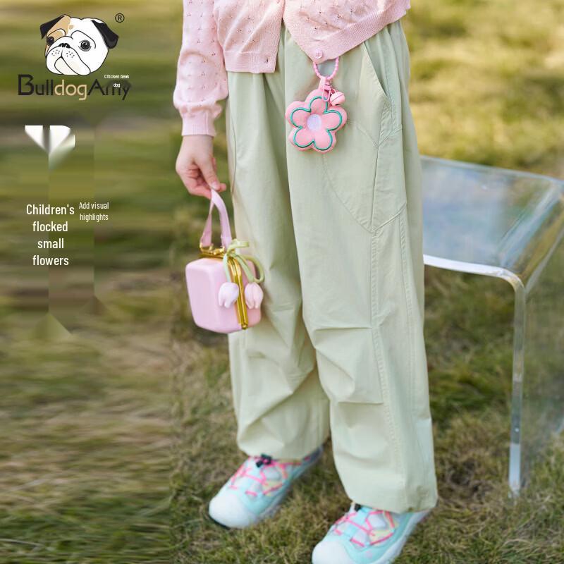 CHANZUIGOU Girls' Waterproof Lightweight Heart-Pattern Cargo Pants