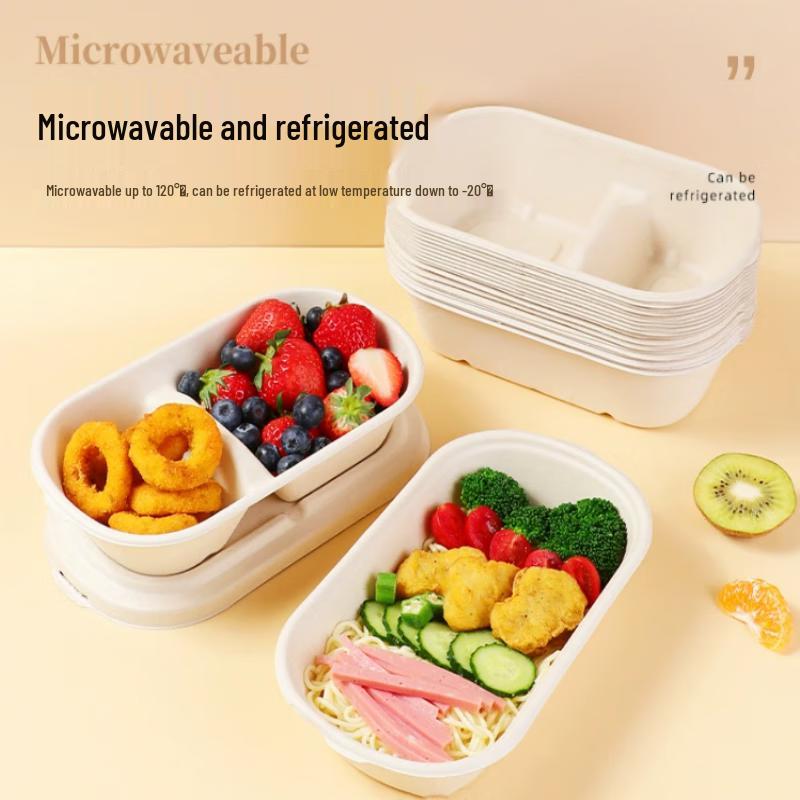 BOUSSAC Degradable Pulp Takeout Food Containers