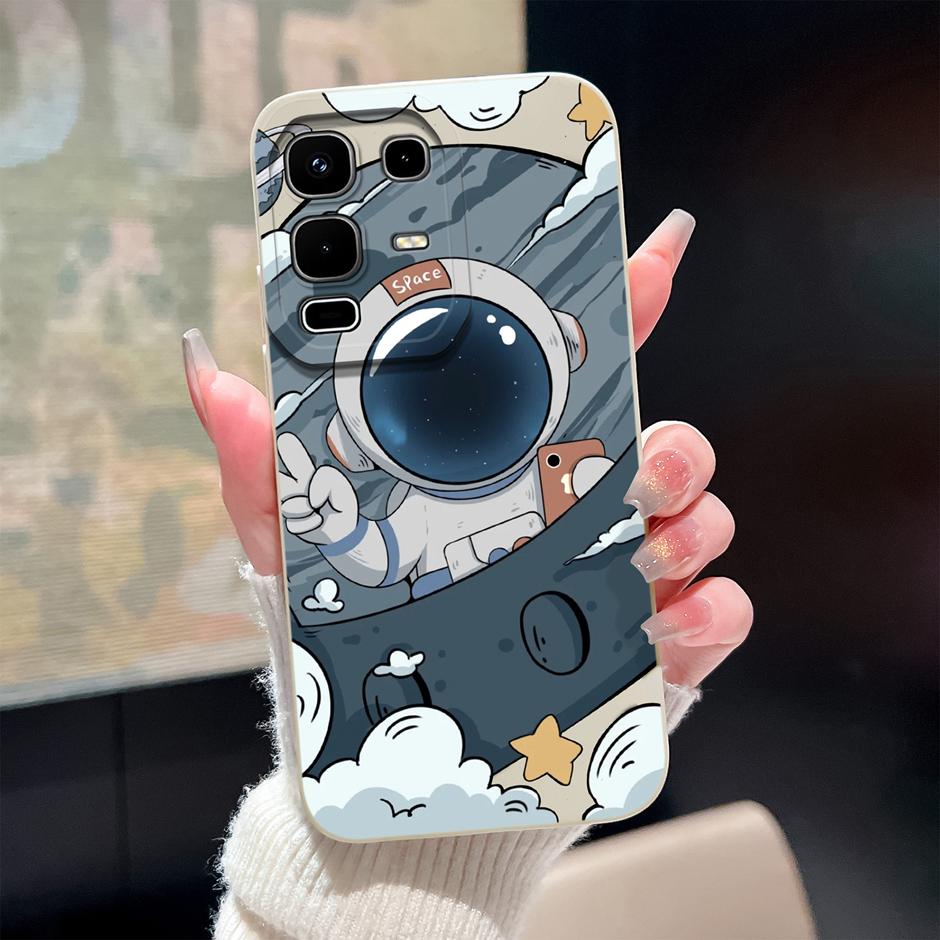 Case For Infinix Note 50 Pro Plus 50x 50s 4G 5G Cute Dinosaur Cartoon Design Shockproof Soft Silicone Bumper Back Cover Fundas