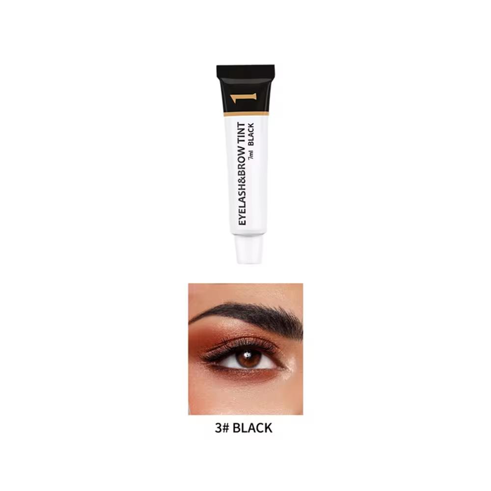 Custom 7ml 10ml Waterproof Long Lasting Hybrid Eyebrow Dye Tint Black Lash Tint Semi Permanent Eye Brow Tinting box чёрный