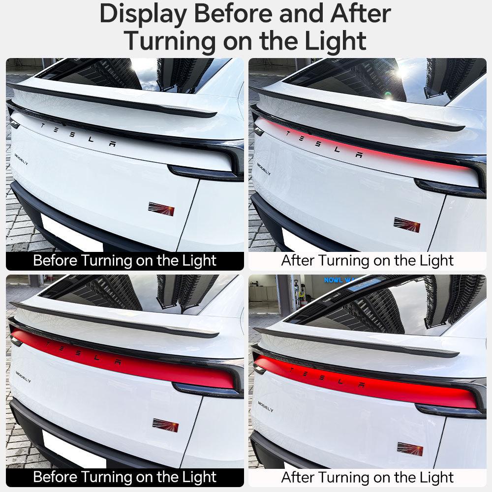 Anti-glare Juniper Light Film for Tesla Model Y 2025 Daytime Running Lights Trim
