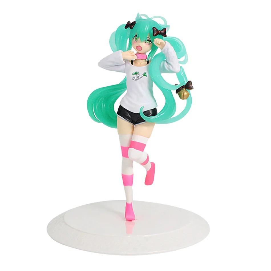 Anime Hatsune Miku Figure Model Cartoon Cute Tabletop Decoration Suitable For Car Dashboard Decoration Cute Holiday Gift