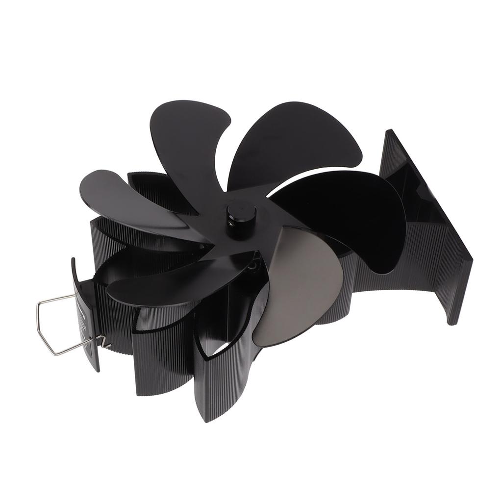 Wentylator kominkowy zasilany ciepłem 6 łopatkowy ze stopu aluminium niski poziom hałasu wentylator do kominka na drewno do domu kłody