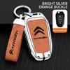 Zinc Alloy Leather Car Remote Key Case Cover Key Protector For Citroen C1 C2 C4 C6 C3-XR Picasso Grand DS3 DS5 Auto Accessories ale256