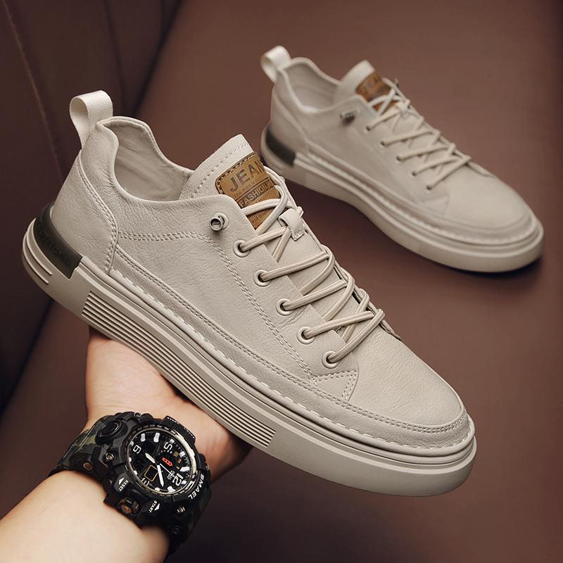Autumn sports and leisure board shoes business dress leather shoes black shoes