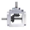 LJL-Gear-Box 90 Degree Right Angle Bevel Gear-Box 1:1 Single Output Shaft 1 Module 20 Teeth Bevel Gear Aluminum Frame