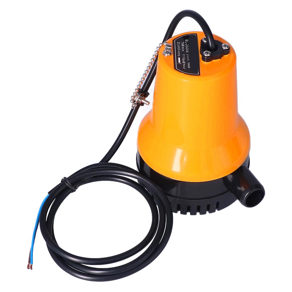 24V Boat Submersible Bilge Pump Electric Water Pump 5400rpm for Farmland Sprinkler Irrigation
