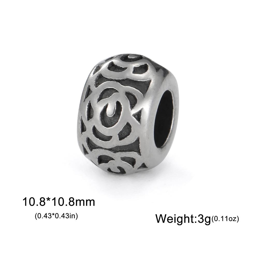 My Shape 5pcs Vintage Stainless Steel Charms for Bracelets Linking Pendants Connector Bead Charm for DIY Jewelry Making Dropship