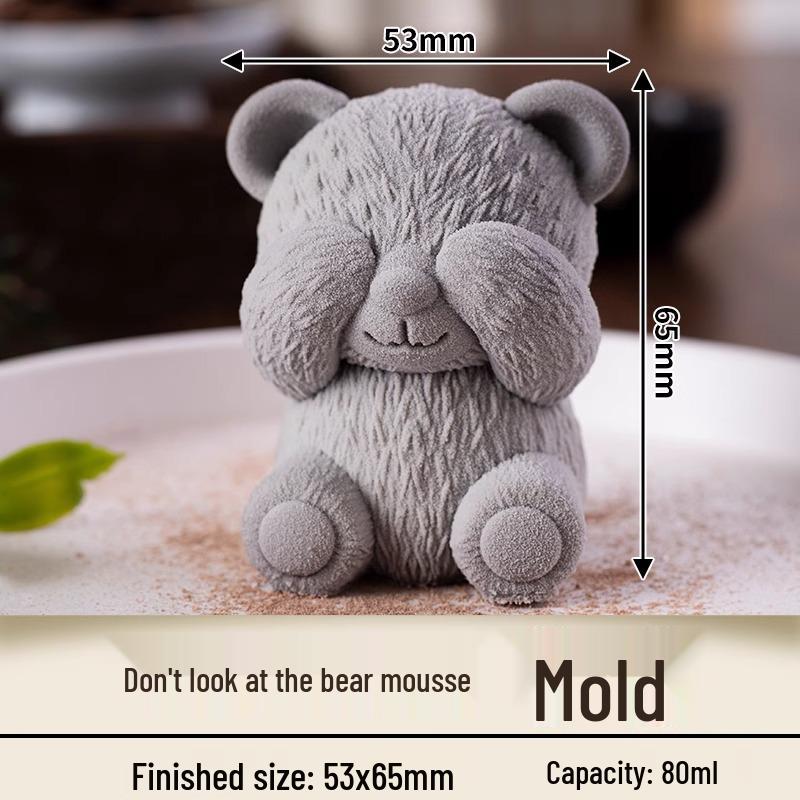 In-Stock Silicone Sheep Mousse Mold - 3D Cartoon, Food-Grade, Cute & Creative Design