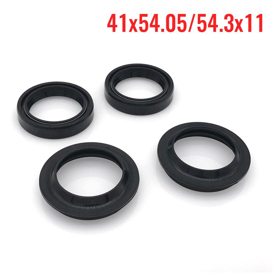 1 Set Front Fork Shock Absorber 2x Oil Seal and 2x Dust Seal 41 X 54.05/54.3x 11