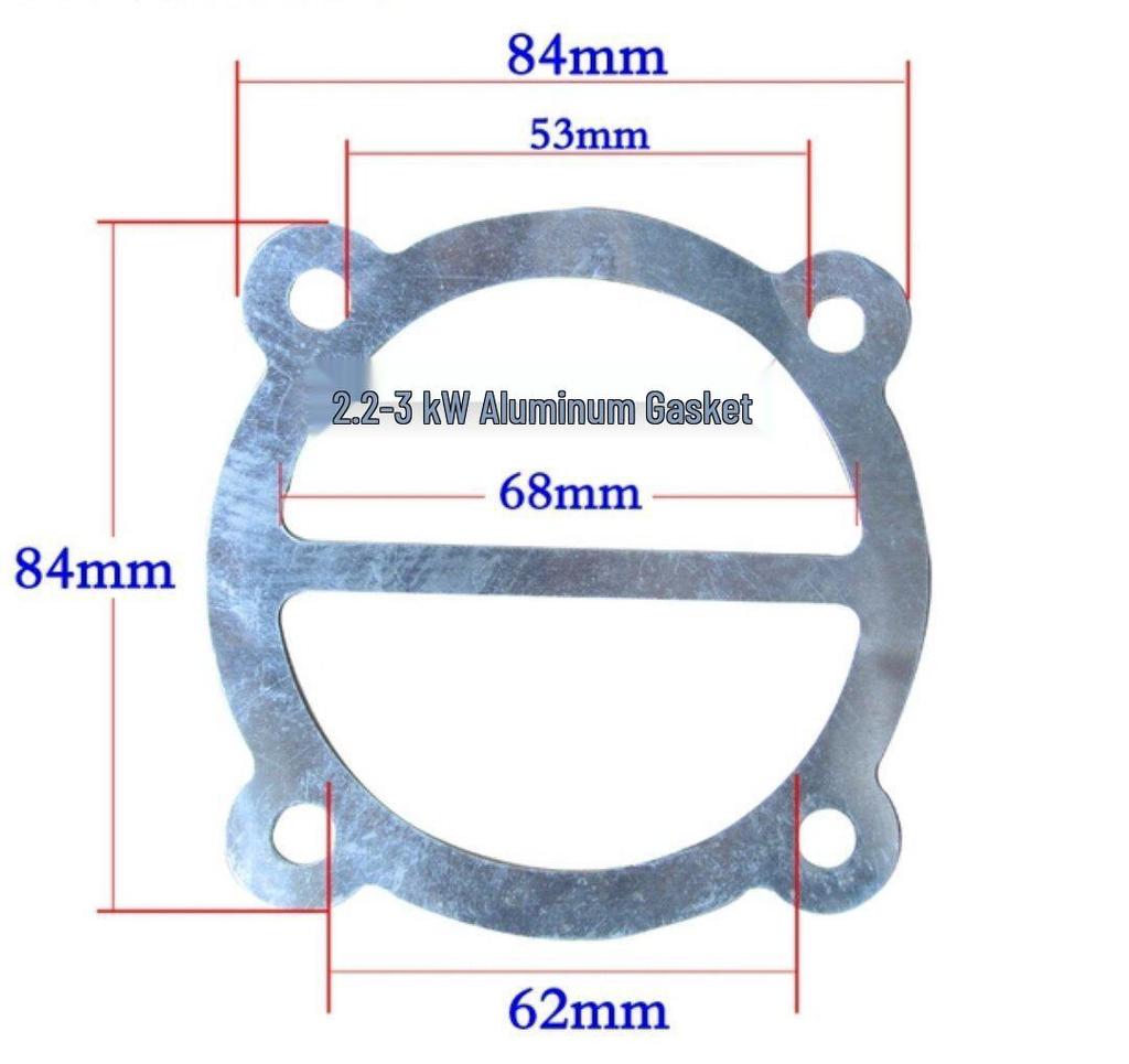 Air Compressor Head & Cylinder Seal Kit: Paper, Steel Wire, Asbestos Gaskets & 3P Air Rod Gasket