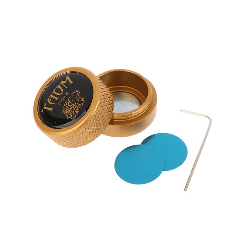 Pool Chalk Holder Aluminum Billiard Chalk Storage Metal Box Billiard Cue Snooker Sports Pool Chalk Case Accessories