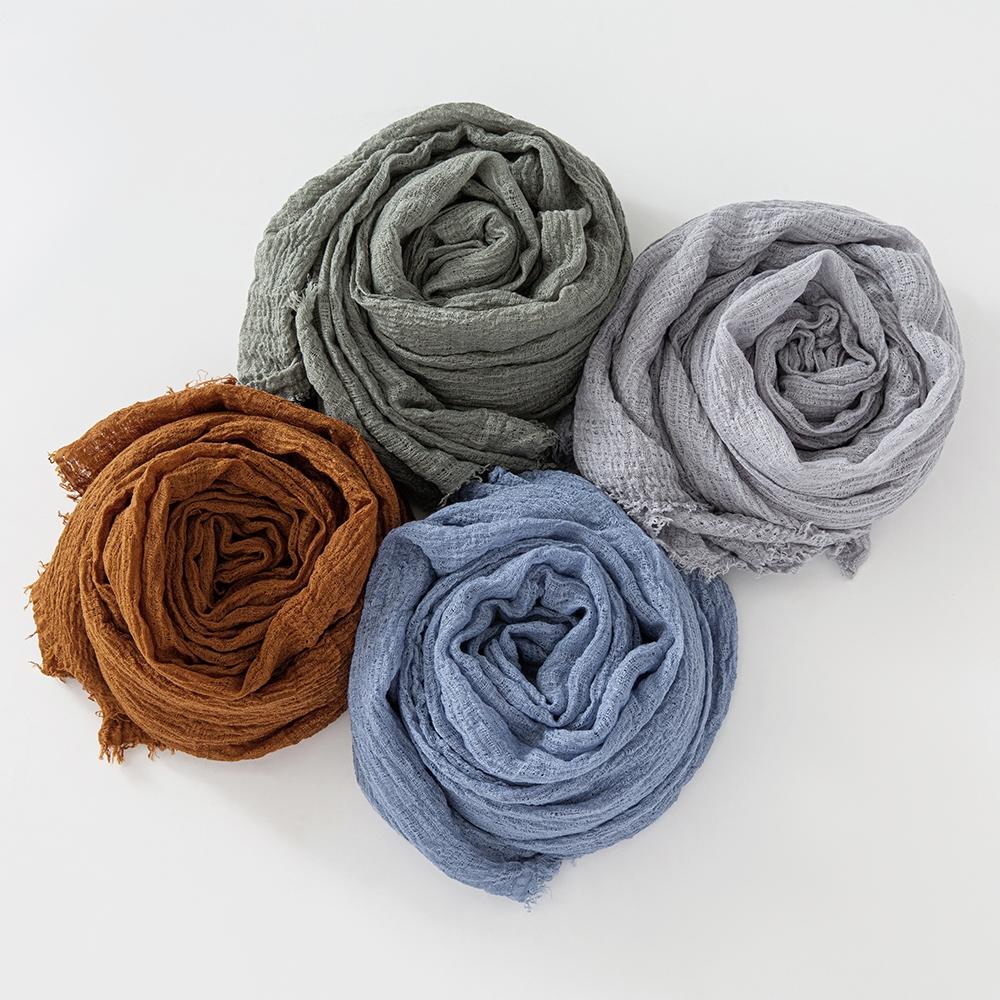 47 Colors Winter Hijab Fluffy Cotton Polyester Scarf Soft Pashmina Warm Neck Wrap Women Plain Fashion Cosy Shawl Shemagh