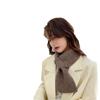New Style Lazy Small Scarf Cross Scarf for Women Knitted Korean Version Versatile Warm Solid Color Autumn and Winter Small Scarf