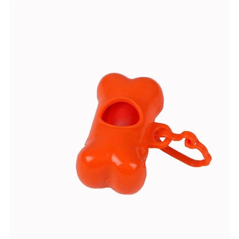 Pet Dog Poop Bag Bone Shape Dispenser Waste Garbage Carrier Holder Dispensers Poop Bag Dogs Trash Cleaning Tool Pet Products LS