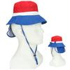 Kids Sun Hat Multipurpose UV Protection Breathable Windproof Wide Brim Sun Protection Hat for Outdoor Travel Beach